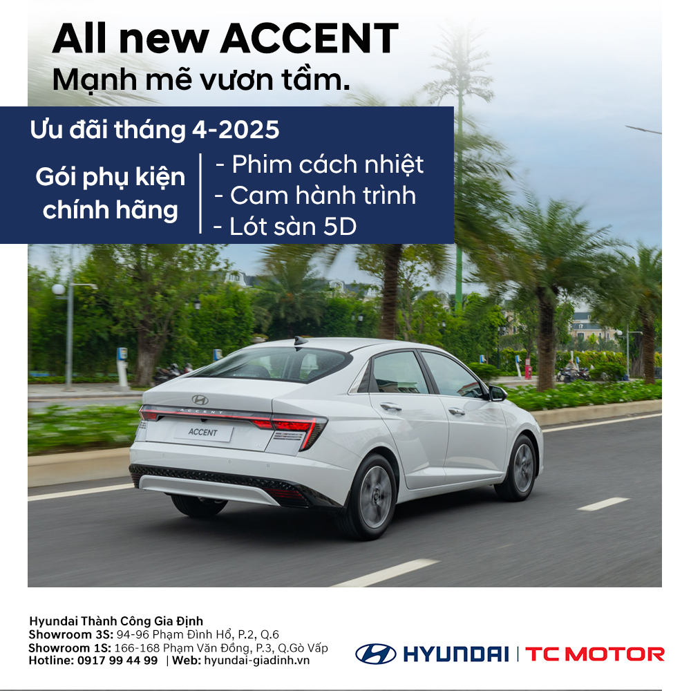 491148147 1080415917443054 8673784365761103728 n All New Hyundai Accent 2025 – Mạnh Mẽ Vươn Tầm, Khẳng Định Vị Thế Mới Trong Phân Khúc Sedan Hạng B